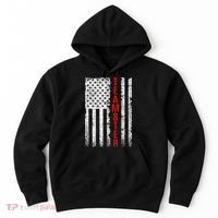 Teamster Proud American Flag Distressed Hoodie thumb 0