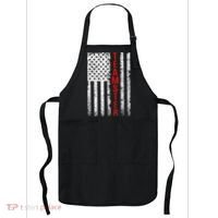 Teamster Proud American Flag Distressed Apron thumb 0