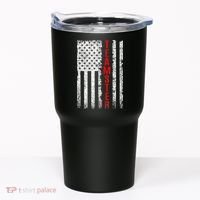 Teamster Proud American Flag Distressed Tumbler thumb 0