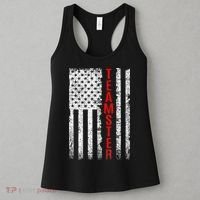 Teamster Proud American Flag Distressed Women's Tank Top thumb 3