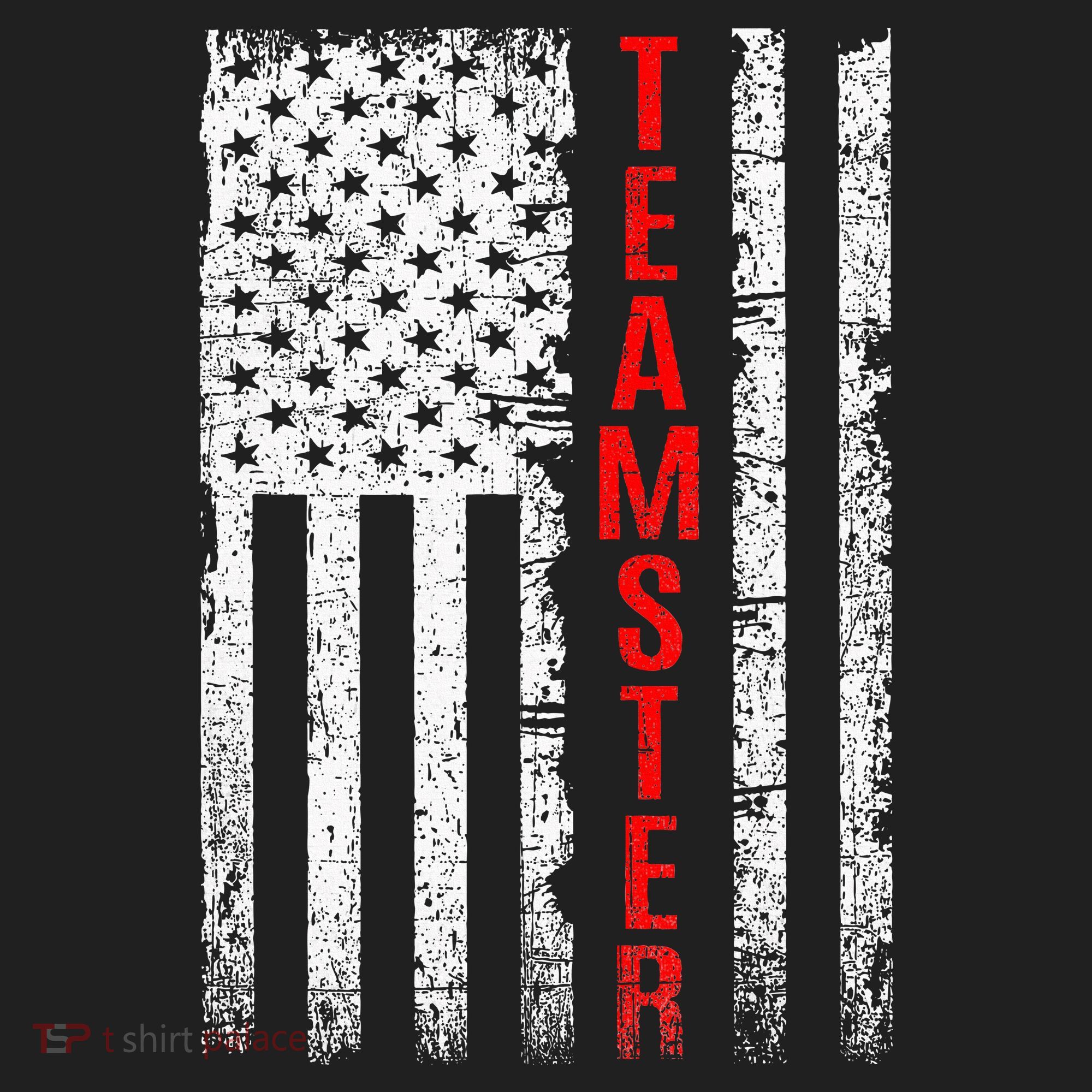 Teamster Proud American Flag Distressed Hat