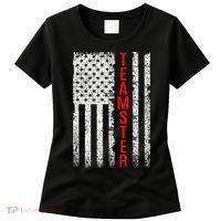 Teamster Proud American Flag Distressed Women's T-Shirt thumb 0