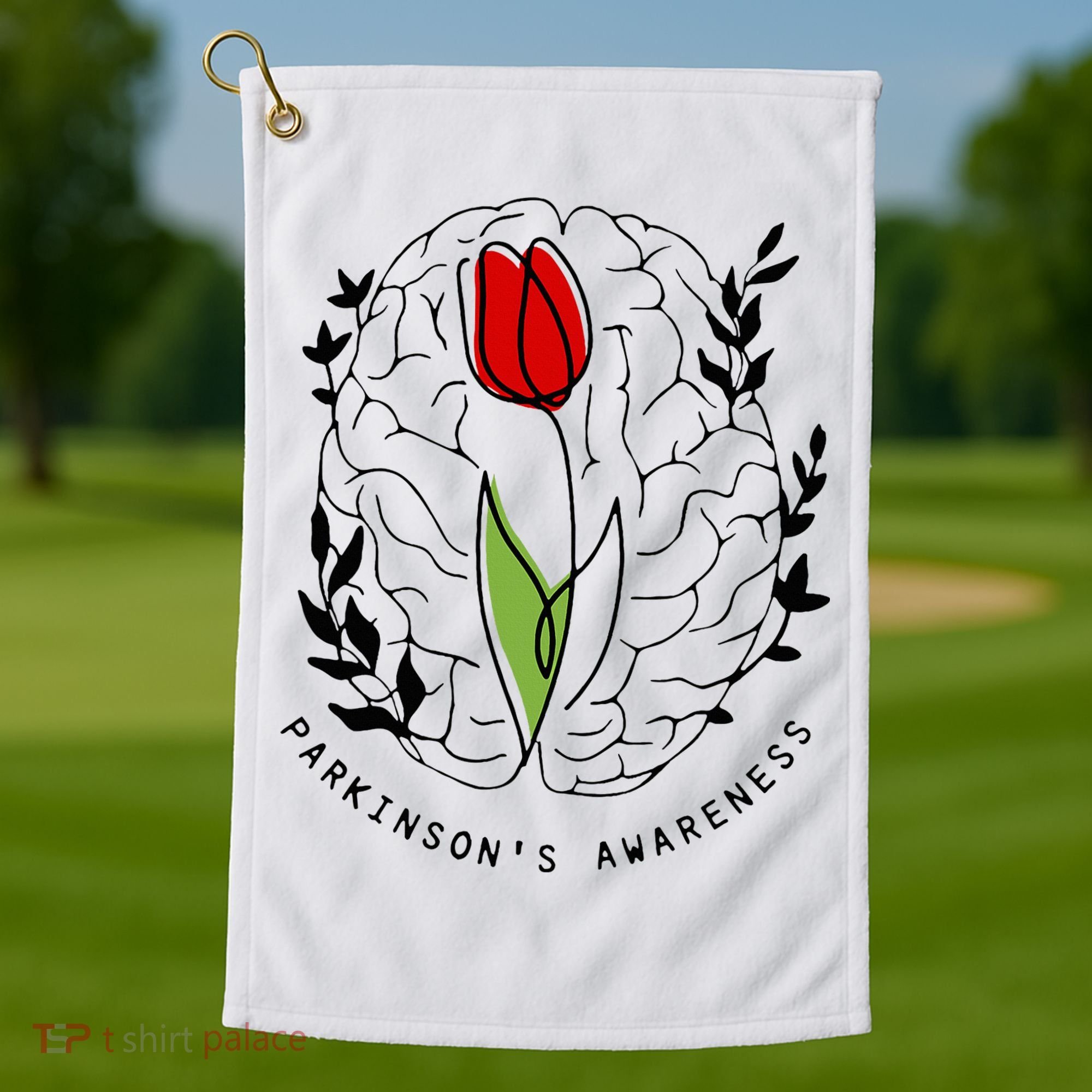 Tulip ParkinsonS Awareness Golf Towel