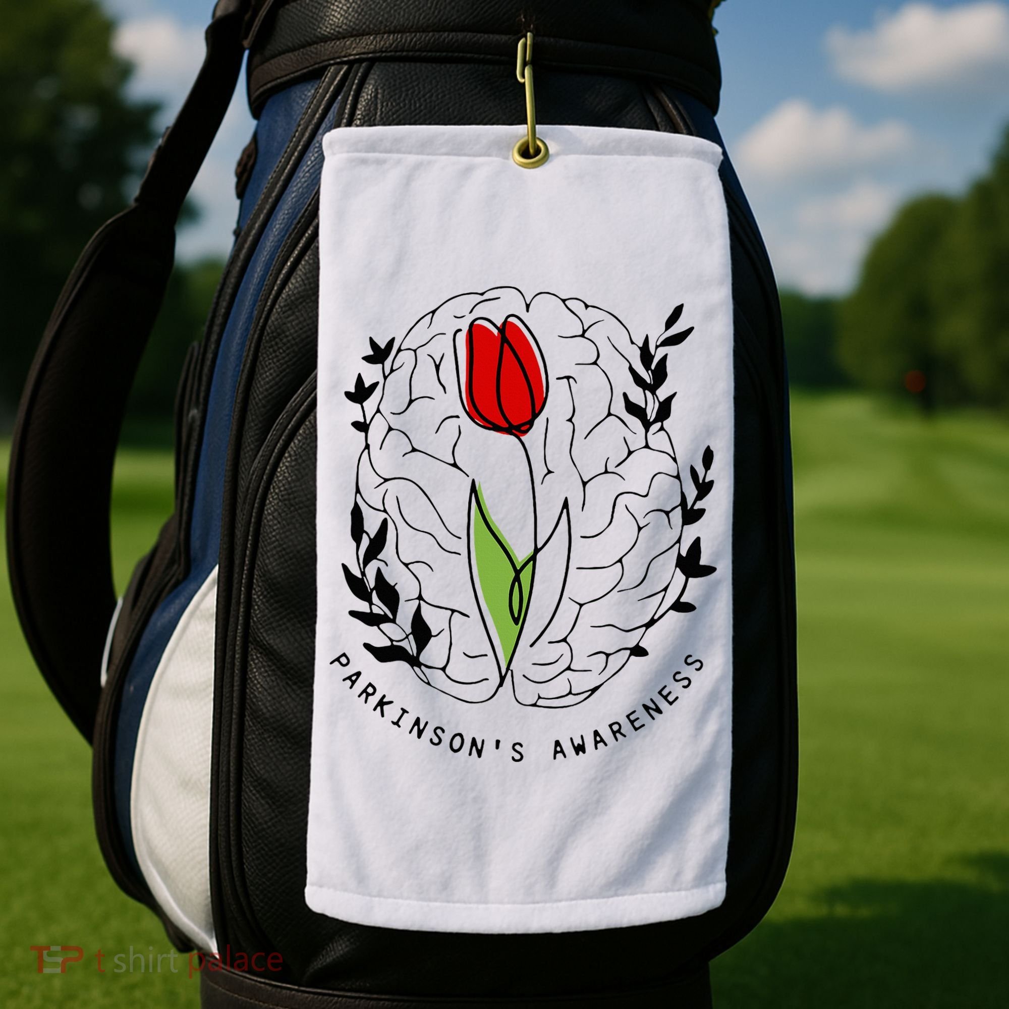 Tulip ParkinsonS Awareness Golf Towel