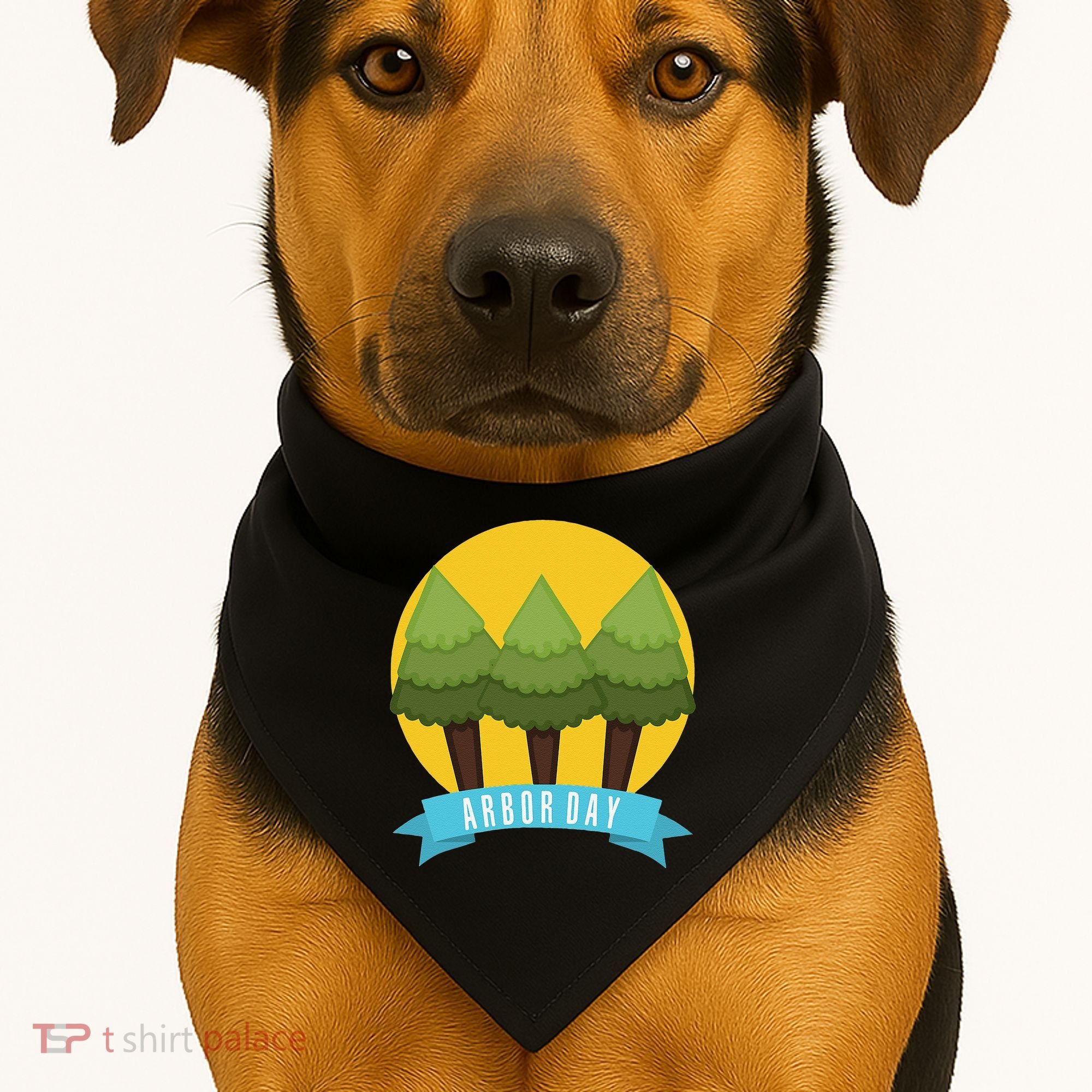 Tree Planting Arbor Day Earth Day USA-Made Doggie Bandana