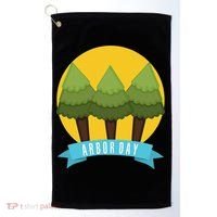 Tree Planting Arbor Day Earth Day Golf Towel thumb 0