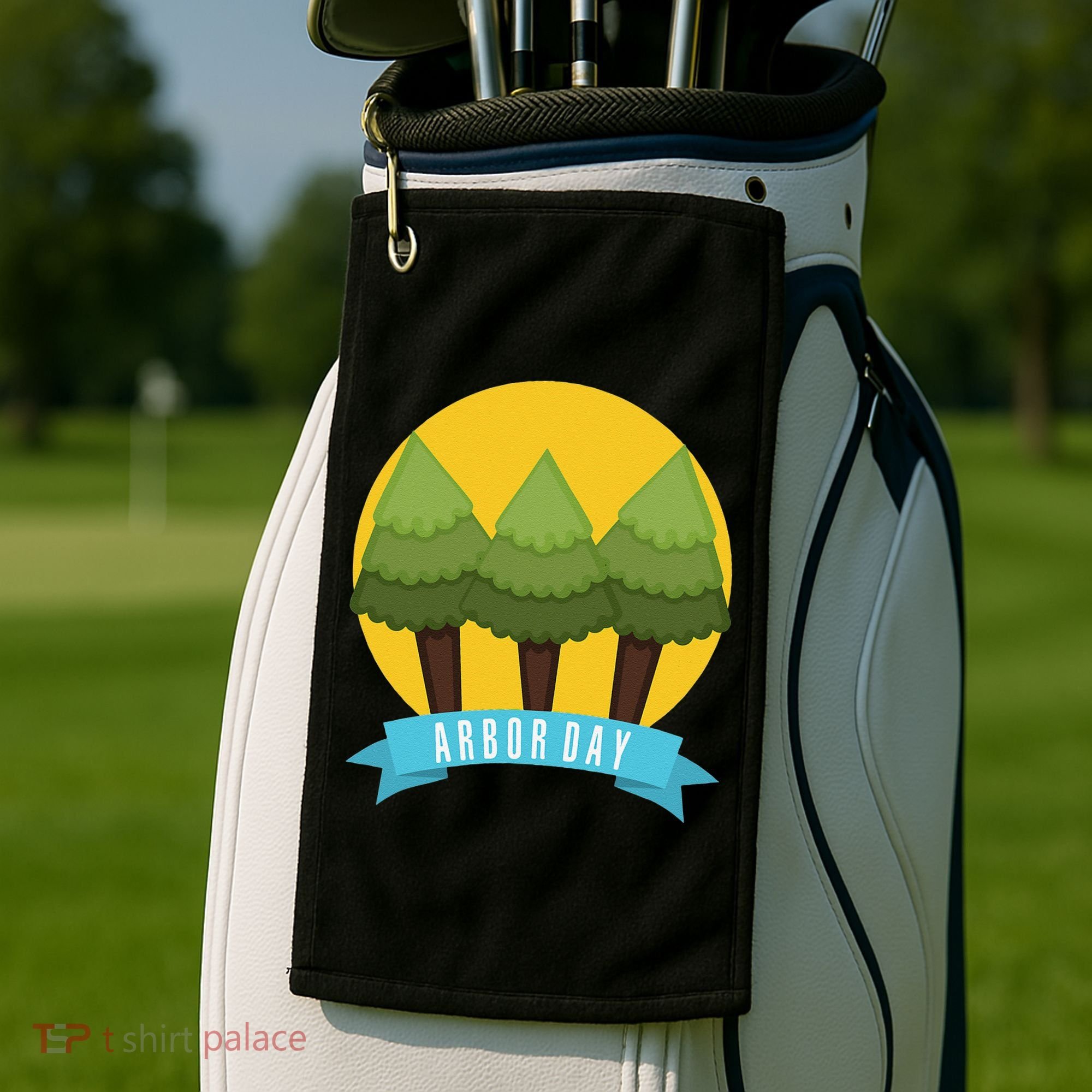 Tree Planting Arbor Day Earth Day Golf Towel