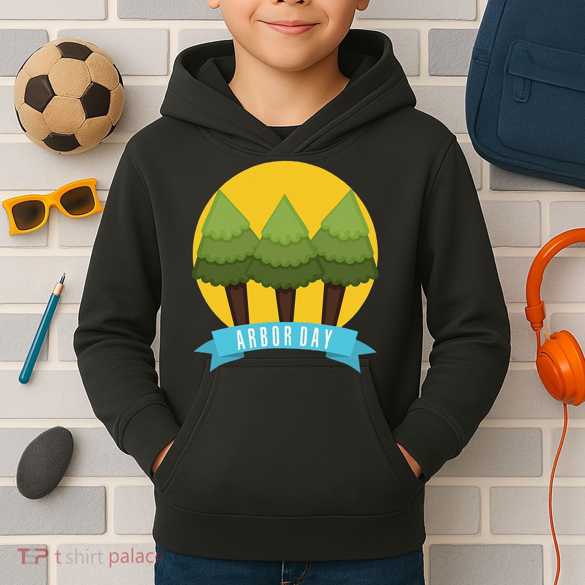 Tree Planting Arbor Day Earth Day Kids Hoodie