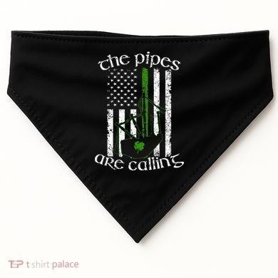 The Pipes Are Calling Bagpipe USA-Made Doggie Bandana