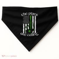 The Pipes Are Calling Bagpipe USA-Made Doggie Bandana thumb 0