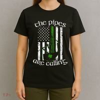The Pipes Are Calling Bagpipe T-Shirt thumb 4