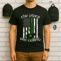 The Pipes Are Calling Bagpipe T-Shirt thumb 6