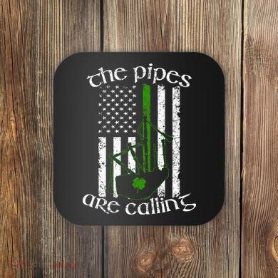 The Pipes Are Calling Bagpipe Coaster