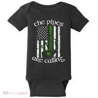 The Pipes Are Calling Bagpipe Baby Bodysuit thumb 0