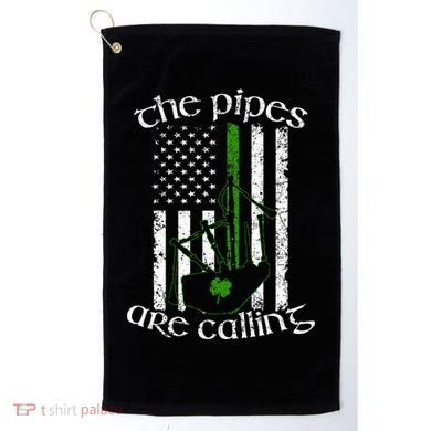 The Pipes Are Calling Bagpipe Golf Towel