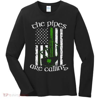 The Pipes Are Calling Bagpipe Women's Long Sleeve Shirt