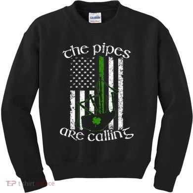 The Pipes Are Calling Bagpipe Kids Sweatshirt
