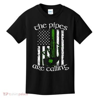 The Pipes Are Calling Bagpipe Kids T-Shirt