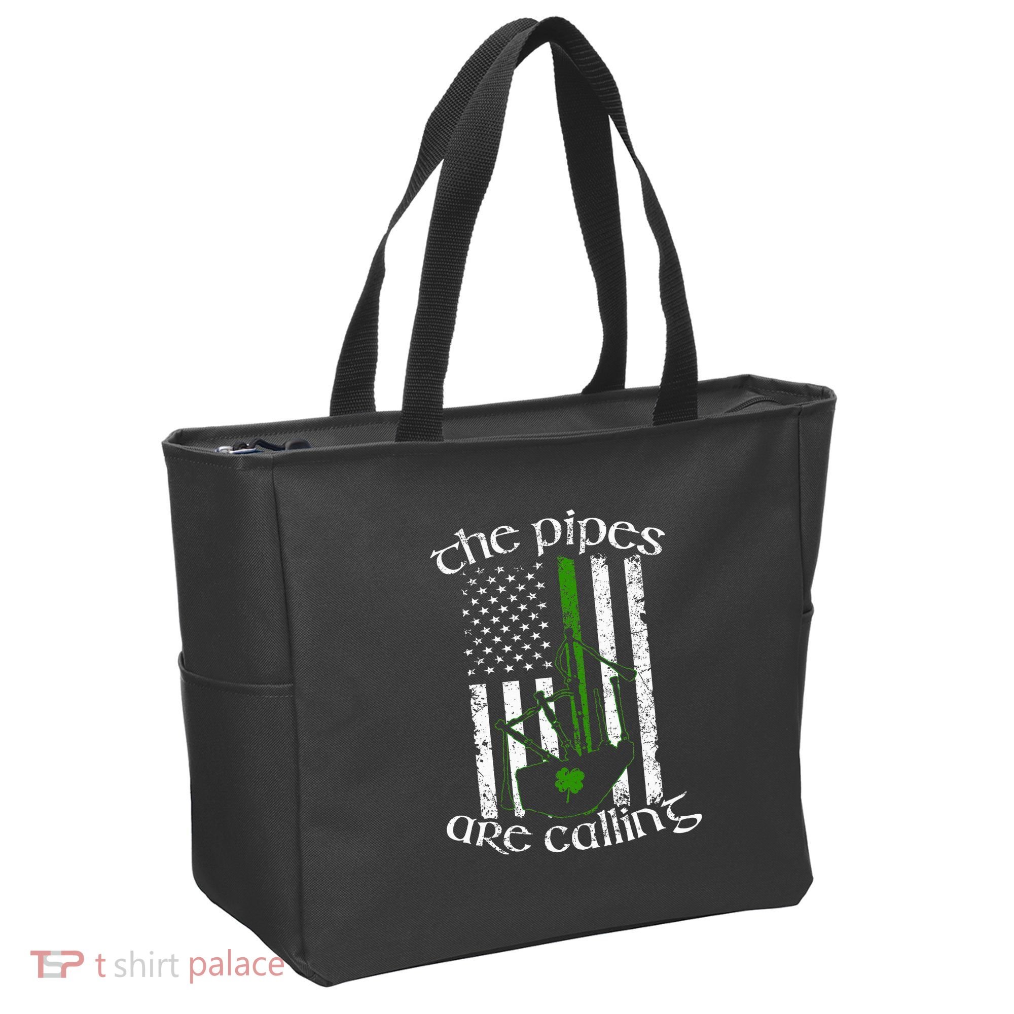 The Pipes Are Calling Bagpipe Tote Bag