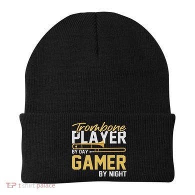 Trombone Player By Day Gamer By Night Band Trombone Beanie