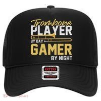 Trombone Player By Day Gamer By Night Band Trombone Hat thumb 0
