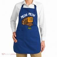 Turkey Paper Bag Meow Funny Thanksgiving Cat Apron thumb 2