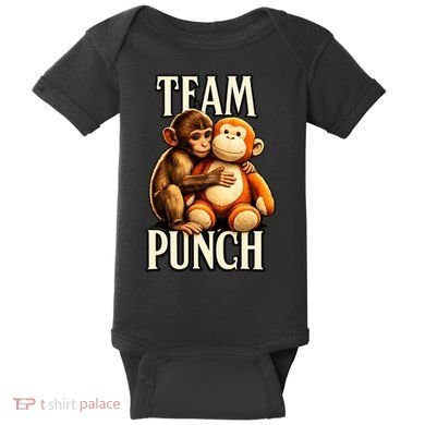 Team Punch Baby Monkey Punch Baby Bodysuit