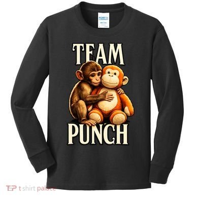 Team Punch Baby Monkey Punch Kids Long Sleeve Shirt