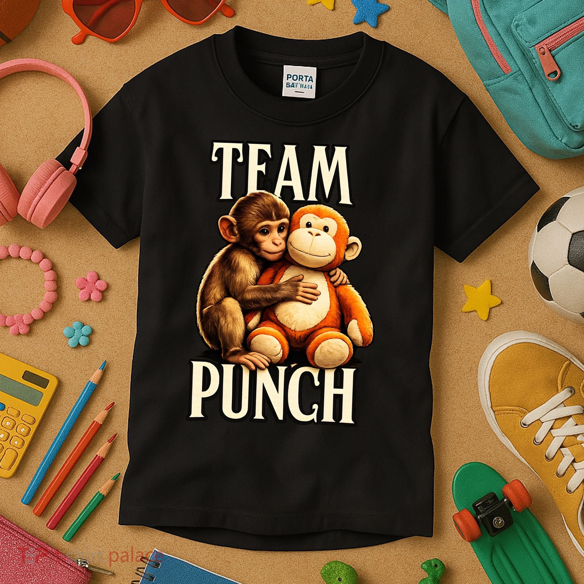 Team Punch Baby Monkey Punch Kids T-Shirt