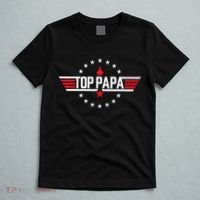 Top Papa Birthday Gun Jet Fathers Day Funny 80s Father Air T-Shirt thumb 5