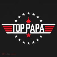 Top Papa Birthday Gun Jet Fathers Day Funny 80s Father Air Women's Hoodie thumb 2