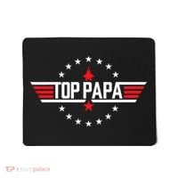 Top Papa Birthday Gun Jet Fathers Day Funny 80s Father Air Mousepad thumb 0