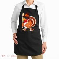 Turkey Playing Baseball Thanksgiving Turkey Baseball Player Apron thumb 2
