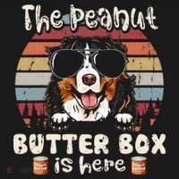 The Peanut Butter Box Is Here Funny Bernese Mountain Dog Backpack thumb 2