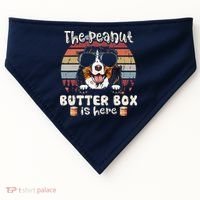 The Peanut Butter Box Is Here Funny Bernese Mountain Dog USA-Made Doggie Bandana thumb 0