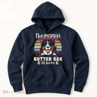 The Peanut Butter Box Is Here Funny Bernese Mountain Dog Hoodie thumb 0