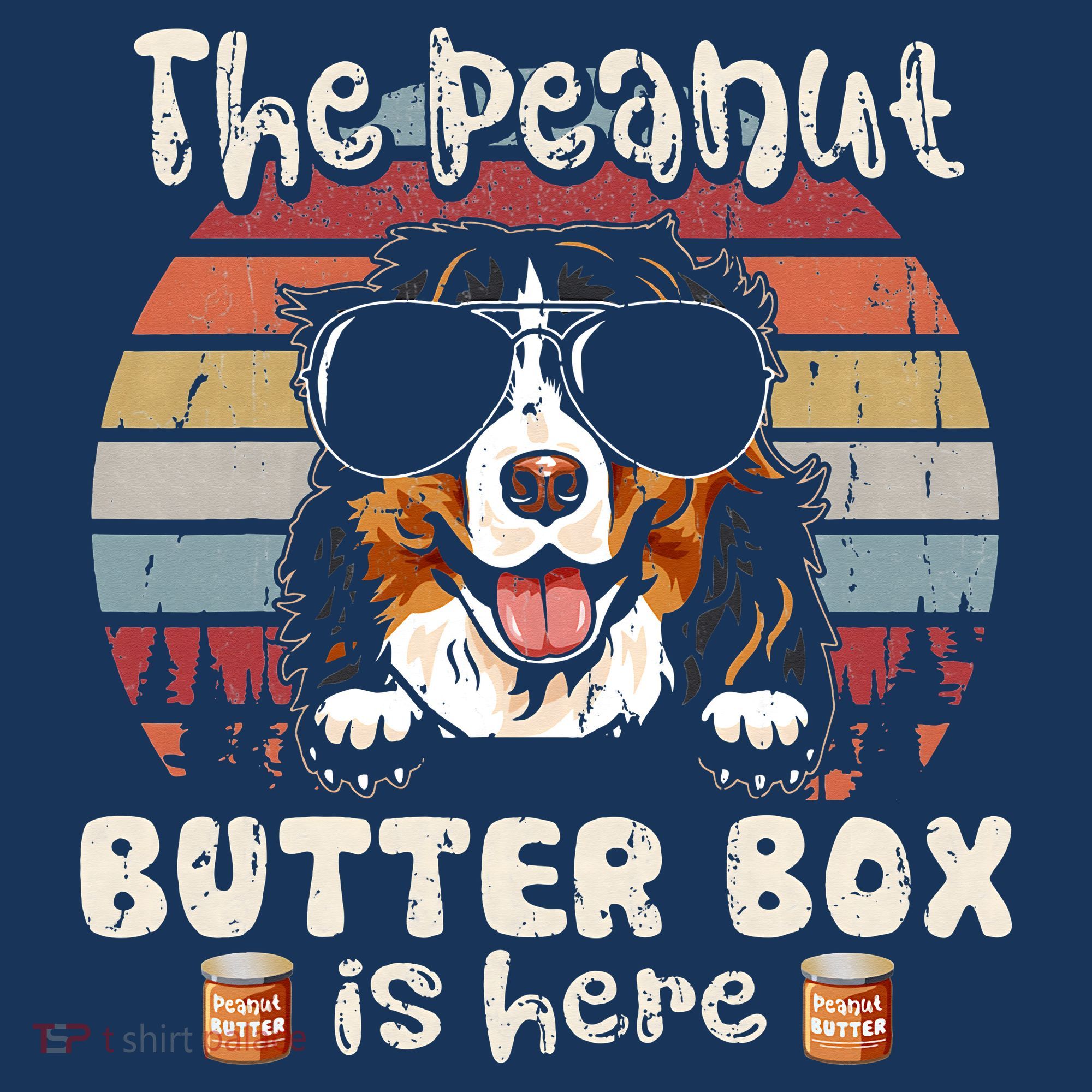 The Peanut Butter Box Is Here Funny Bernese Mountain Dog Hoodie