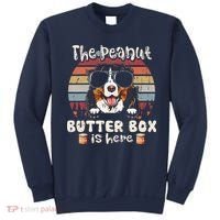 The Peanut Butter Box Is Here Funny Bernese Mountain Dog Sweatshirt thumb 0