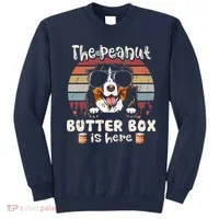 The Peanut Butter Box Is Here Funny Bernese Mountain Dog Sweatshirt thumb 0