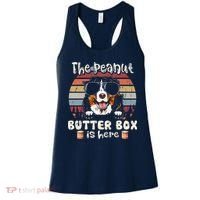 The Peanut Butter Box Is Here Funny Bernese Mountain Dog Women's Tank Top thumb 0