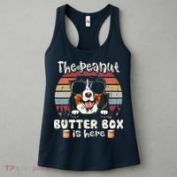 The Peanut Butter Box Is Here Funny Bernese Mountain Dog Women's Tank Top thumb 3
