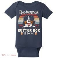 The Peanut Butter Box Is Here Funny Bernese Mountain Dog Baby Bodysuit thumb 0