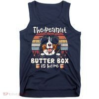 The Peanut Butter Box Is Here Funny Bernese Mountain Dog Tank Top thumb 0