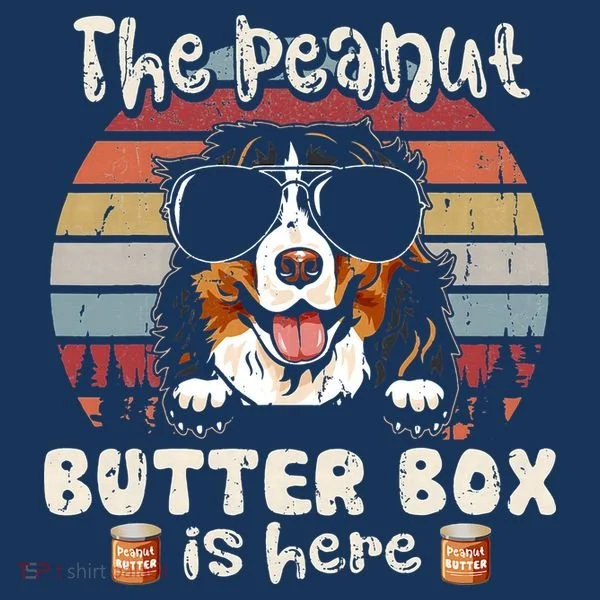 The Peanut Butter Box Is Here Funny Bernese Mountain Dog Tank Top