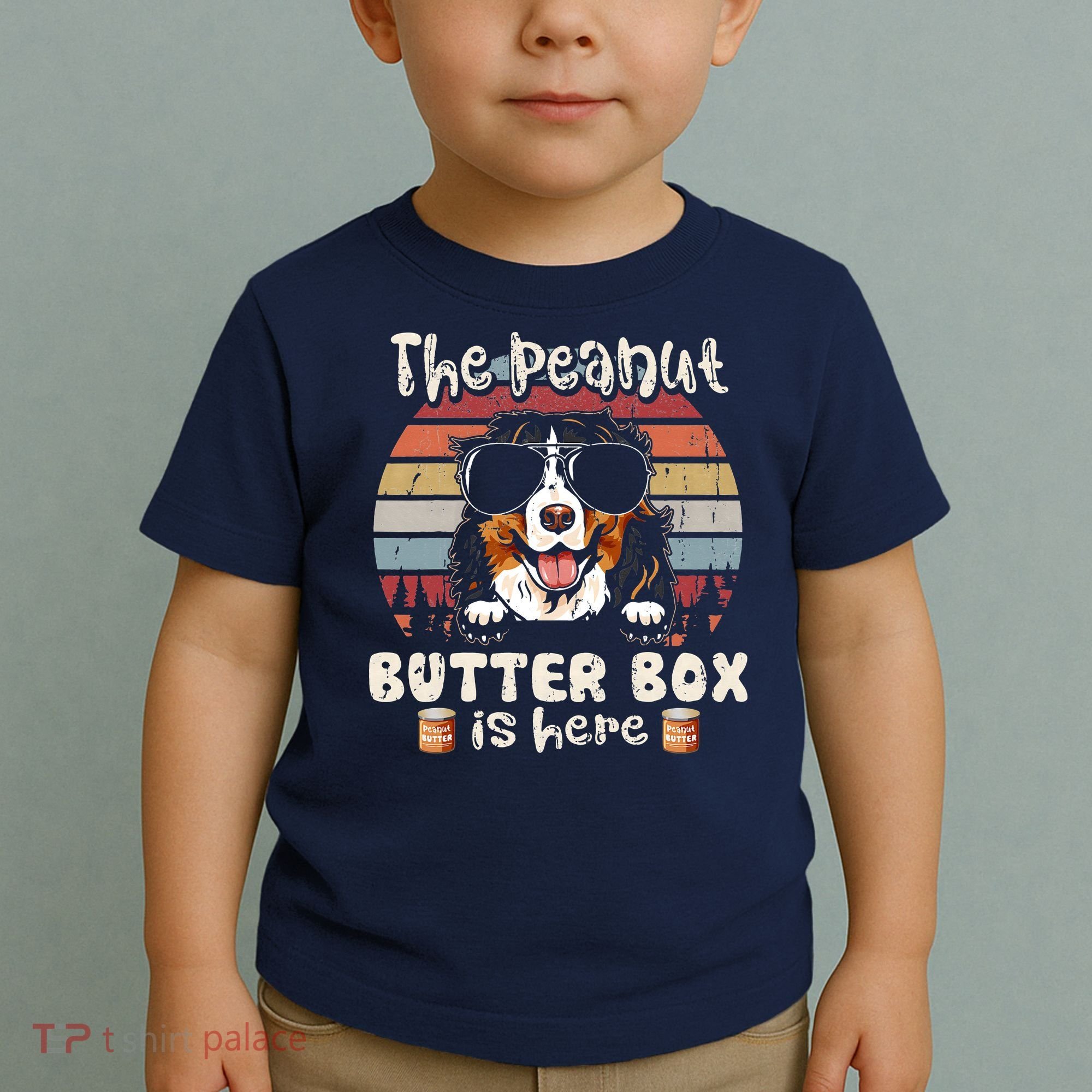 The Peanut Butter Box Is Here Funny Bernese Mountain Dog Toddler T-Shirt