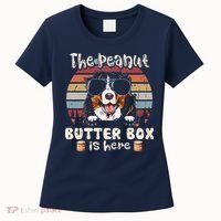 The Peanut Butter Box Is Here Funny Bernese Mountain Dog Women's T-Shirt thumb 0