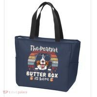 The Peanut Butter Box Is Here Funny Bernese Mountain Dog Tote Bag thumb 3