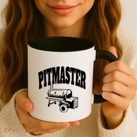 Texas Pitmaster Bbq Smoker Stick Burner Brisket Cooking Day Cute Gift Coffee Mug thumb 3