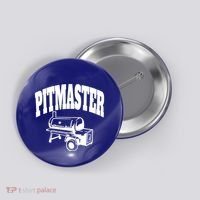 Texas Pitmaster Bbq Smoker Stick Burner Brisket Cooking Day Cute Gift Button thumb 0