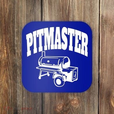 Texas Pitmaster Bbq Smoker Stick Burner Brisket Cooking Day Cute Gift Coaster